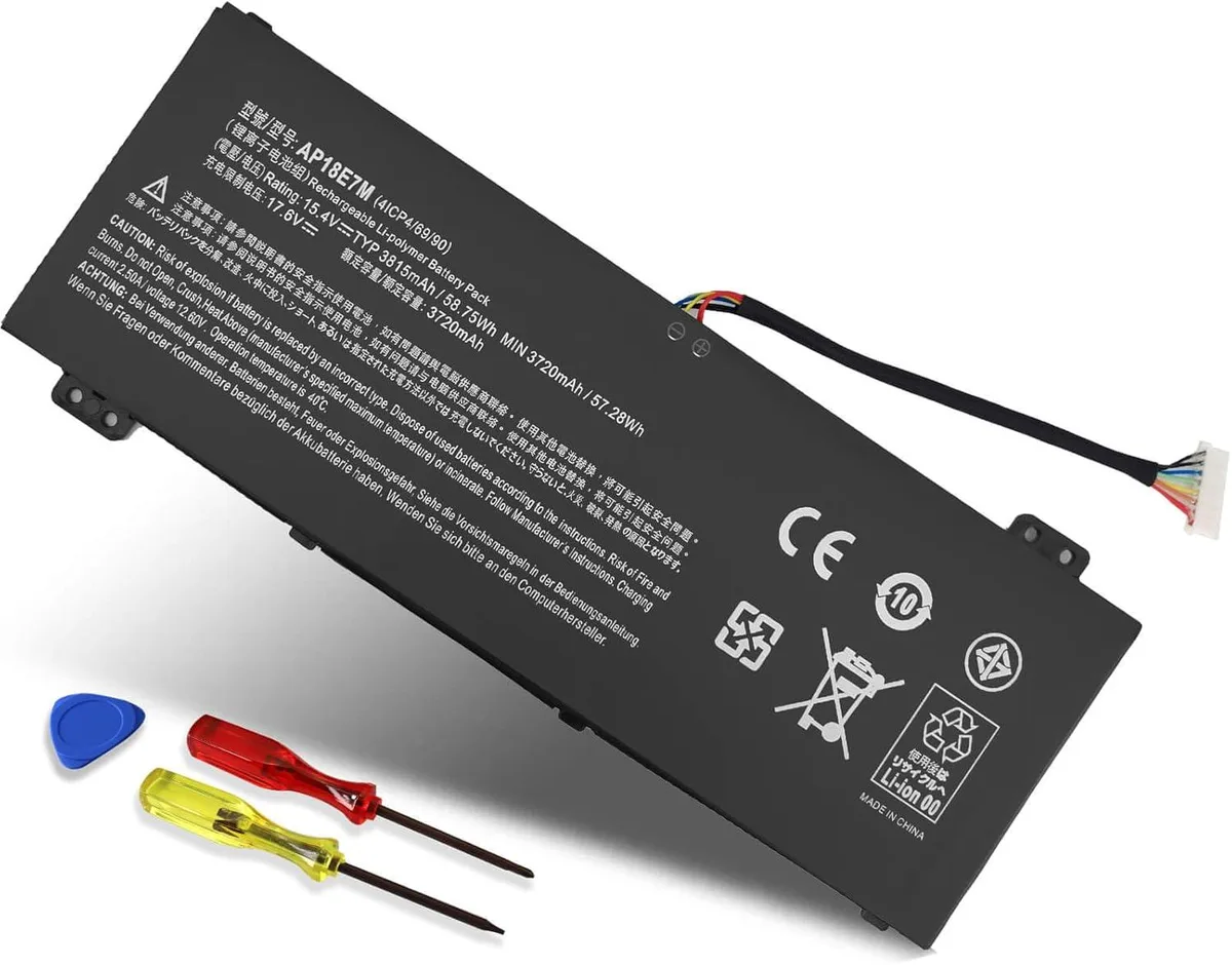 LXHY LXHY AP18E7M laptop battery 15.4V 3815mAh 4-cell Black — product photo