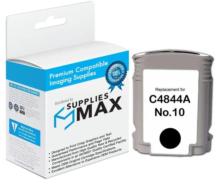 SuppliesMax SuppliesMax HP C4844A Black Inkjet Cartridge 1750 Pages — product photo
