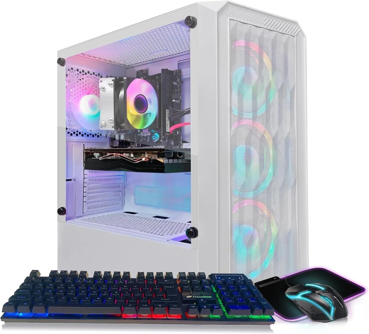 STGAubron STGAubron Gaming PC Ryzen 3 3200G 3.6 GHz Radeon RX 580 8G 16GB DDR4 1TB SSD — product photo