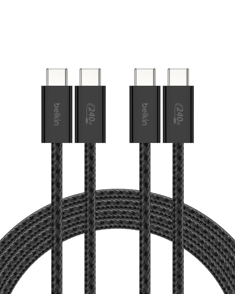 miqpower miqpower USB C to USB C Cable 2-Pack 6.6ft 240W Black — product photo