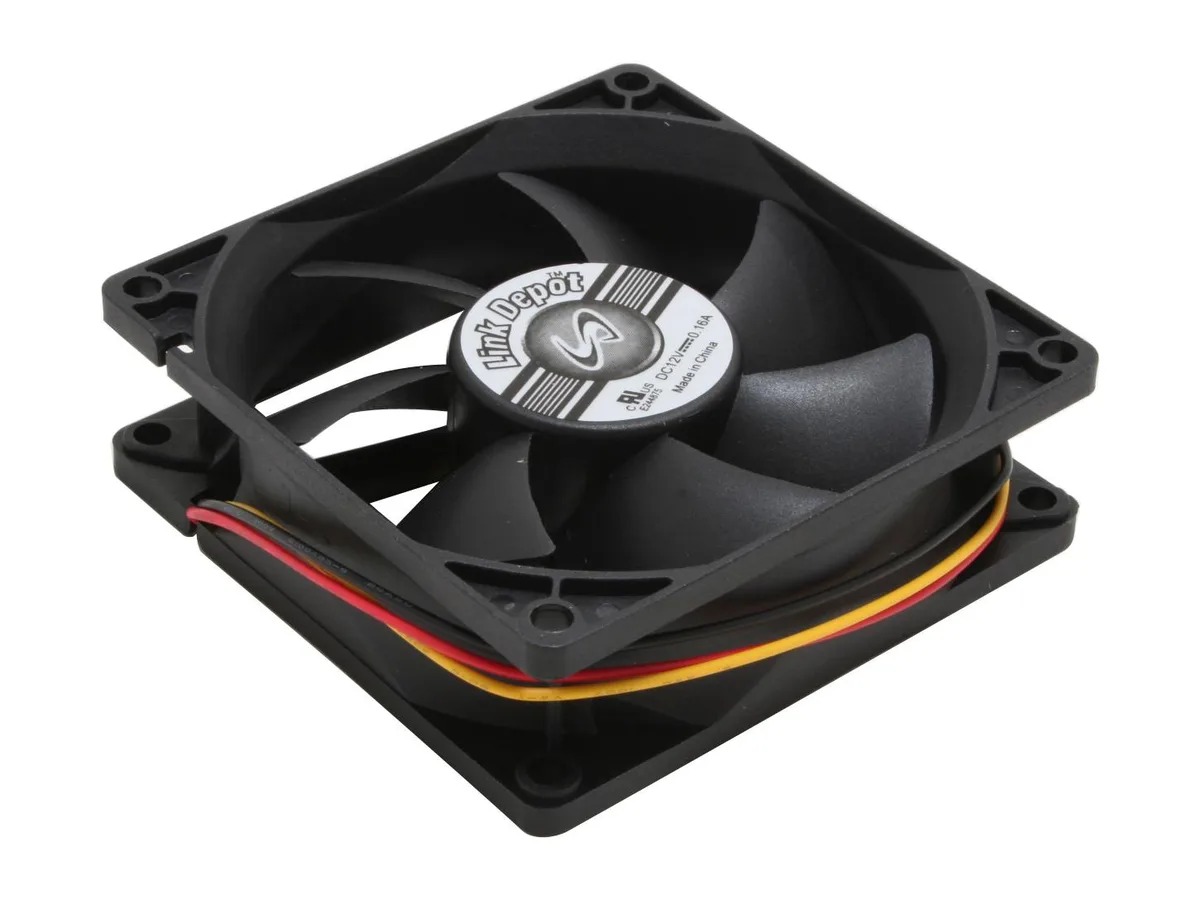 Link Depot Corp. Link Depot Corp. FAN-8025-B 80mm 3000 RPM 38.2 CFM 32.1 dBA case fan — product photo