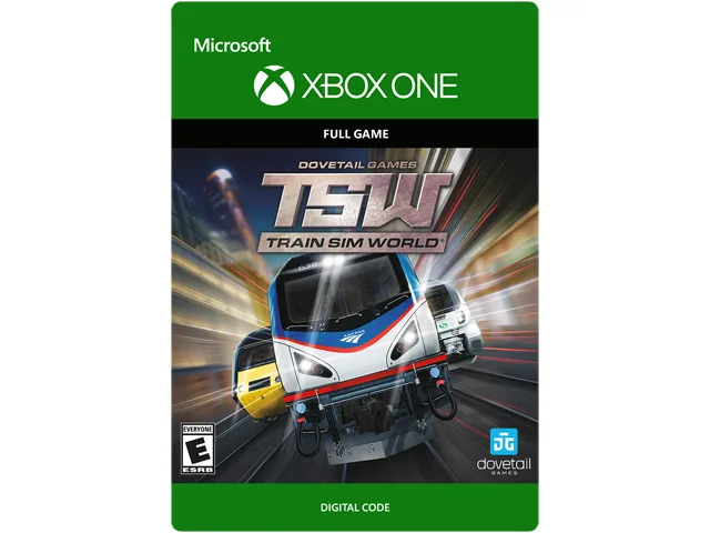 Xbox One digital game code card for Train Sim World
