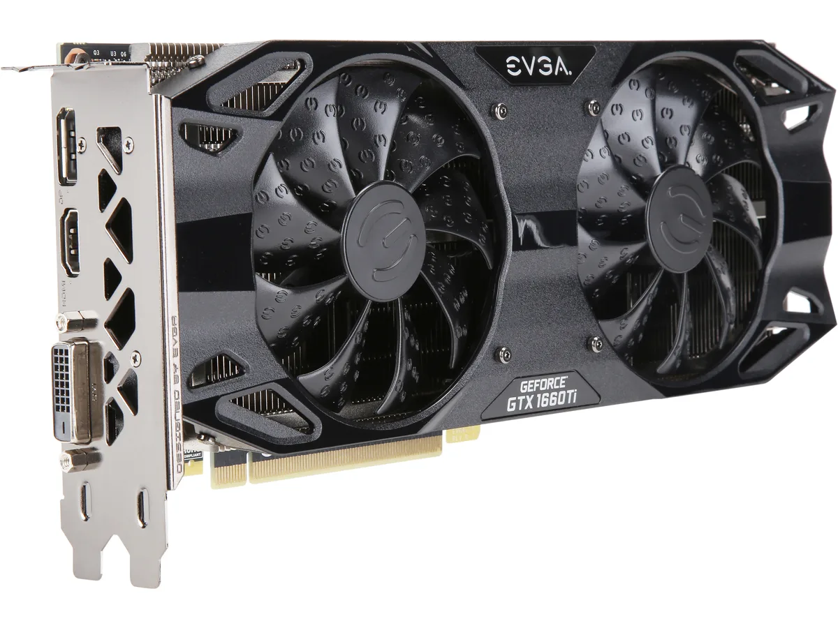 EVGA EVGA GeForce GTX 1660 Ti 06G-P4-1267-KR graphics card — product photo
