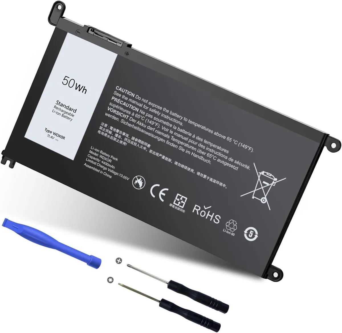 PISKEKAT PISKEKAT WDX0R 50Wh laptop battery — product photo