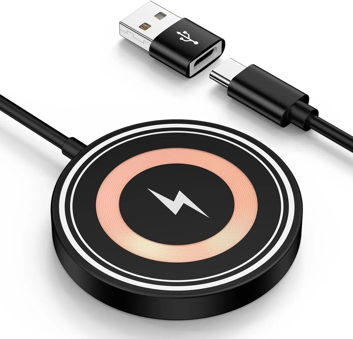 Luisport Luisport 15W Magnetic Wireless Charger USB-C/A — product photo