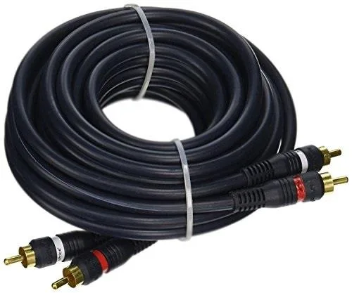 iMBAPrice iMBAPrice 2RCA Male to 2RCA Male Audio Cable 50 Feet Black — product photo