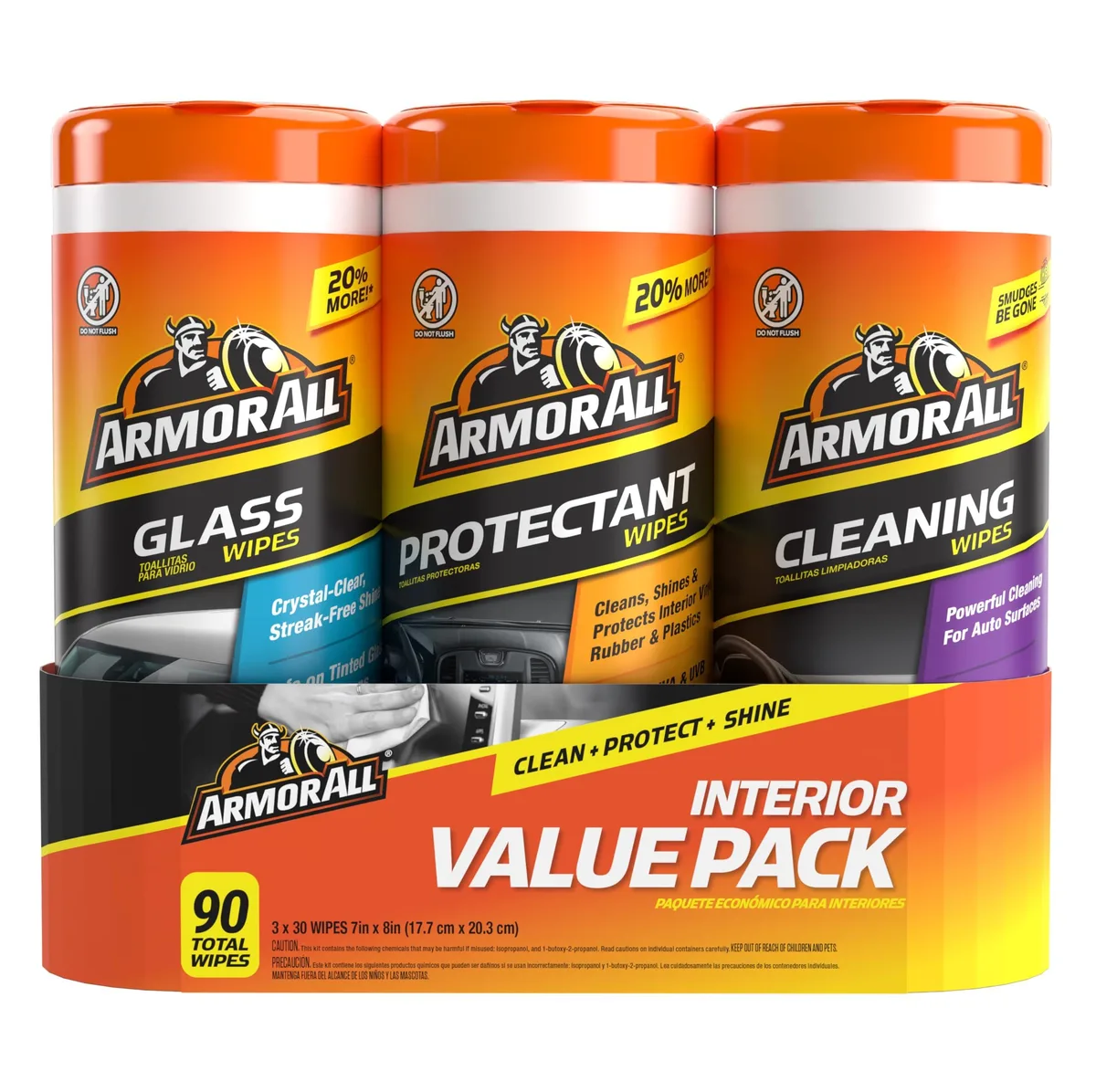  Armor All AMPGWMXYKN-1US Interior Care 90 Count 30 Packs 18.1x10.6x9.1 inches — product photo