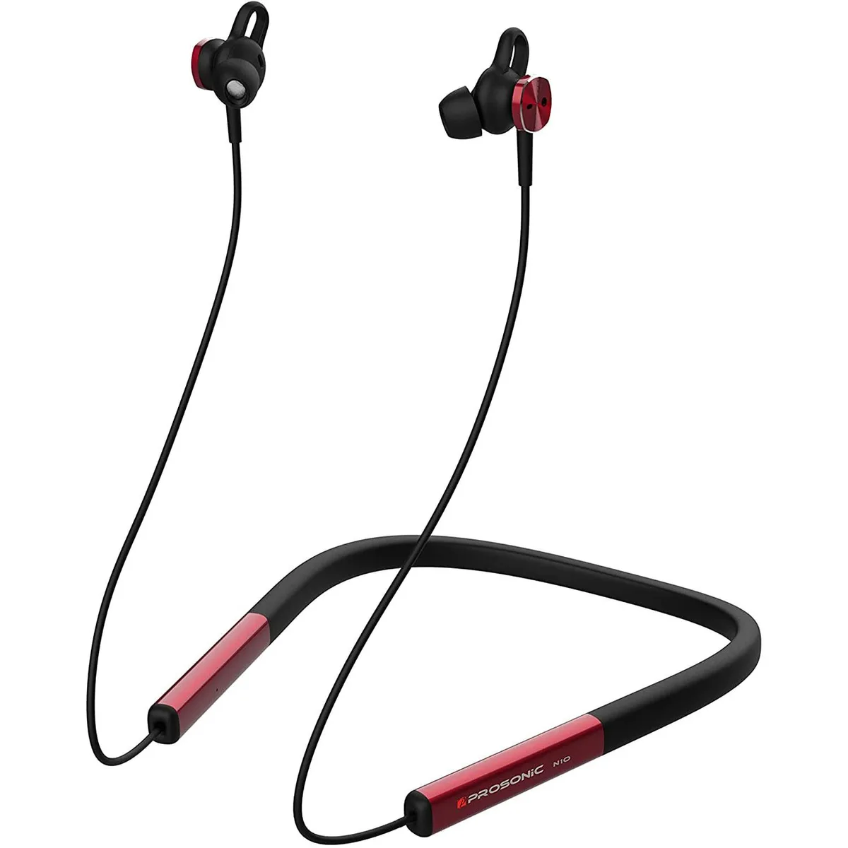 Leaderwave Leaderwave Prosonic N10 Wireless Neckband Headphones Black Burgundy — product photo