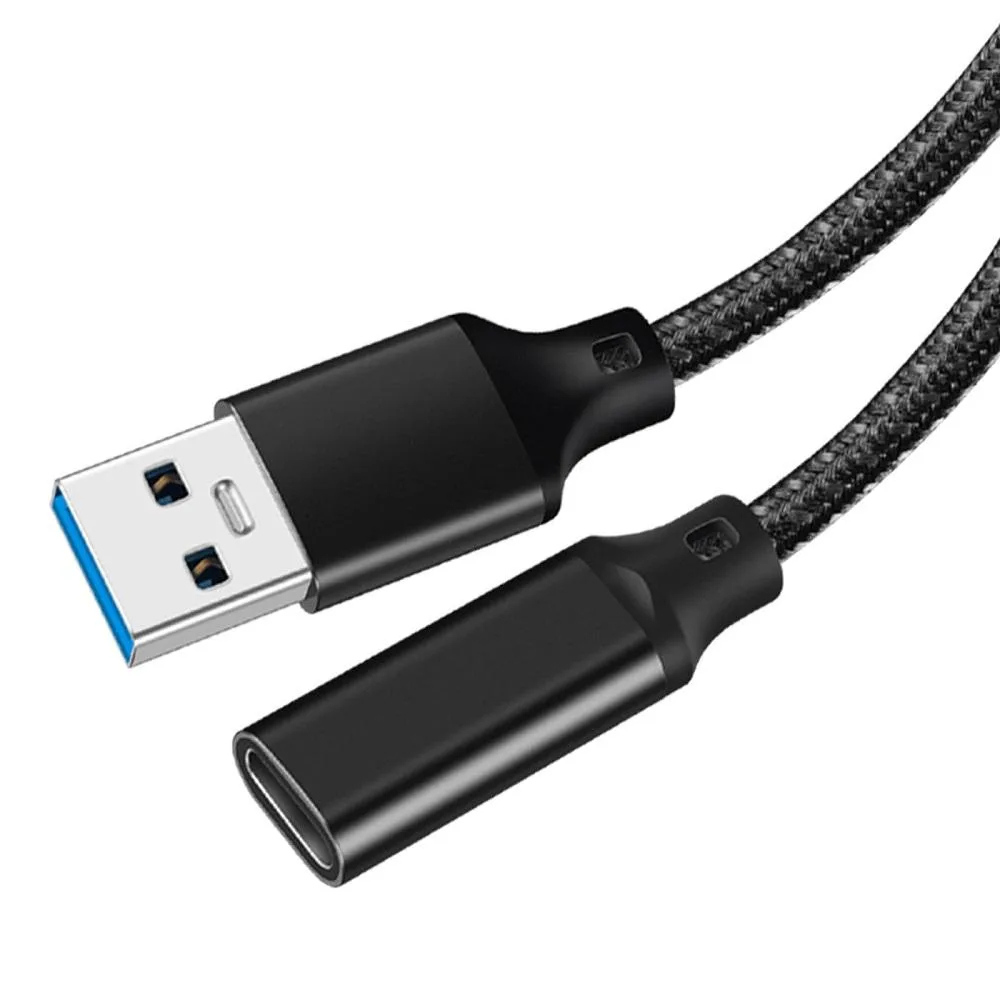 HANNORD HANNORD USB C Female to USB Male Adapter USB 3.2 .5 Ft .15m 10Gbps 3A — product photo