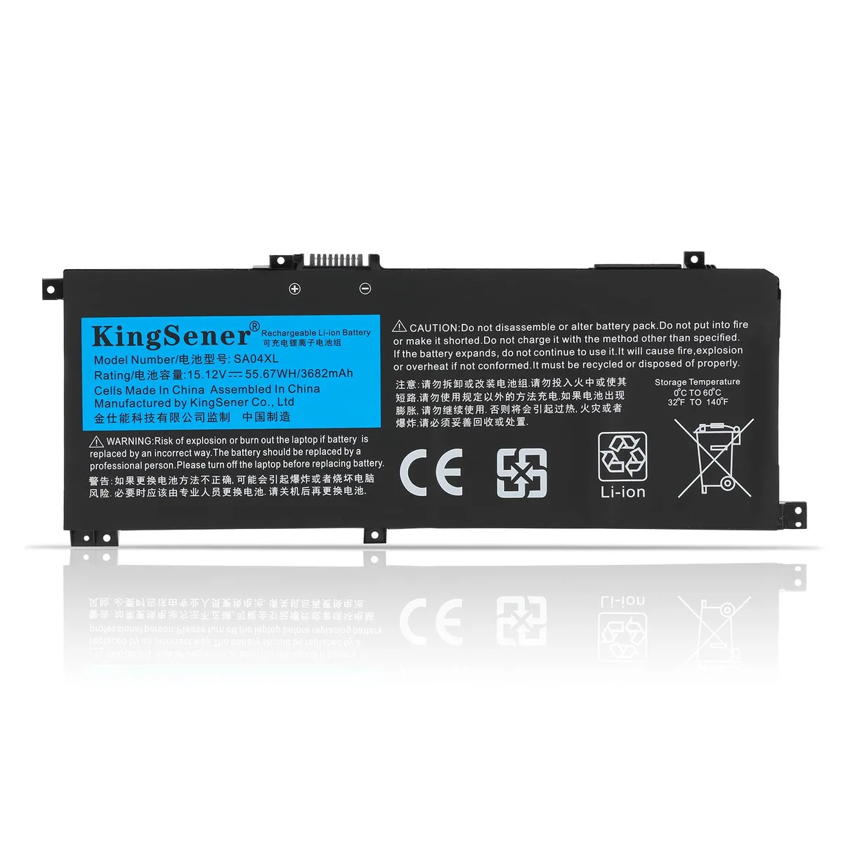 KingSener KingSener SA04XL laptop battery 15.12V 55.67Wh — product photo