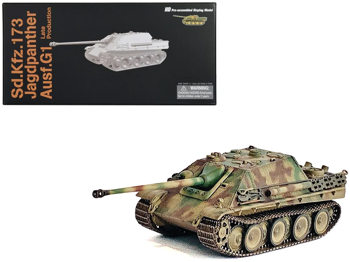 Dragon Models Dragon Models Sd.Kfz.173 Jagdpanther Ausf.G1 Late Production "sPz.Jg.Abt.654" 1/72 hobby collectible — product photo