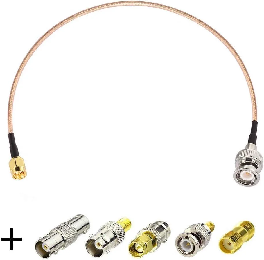 PISKEKAT PISKEKAT SMA Male to BNC Male Cable 50cm Kit with 5 Adapters — product photo