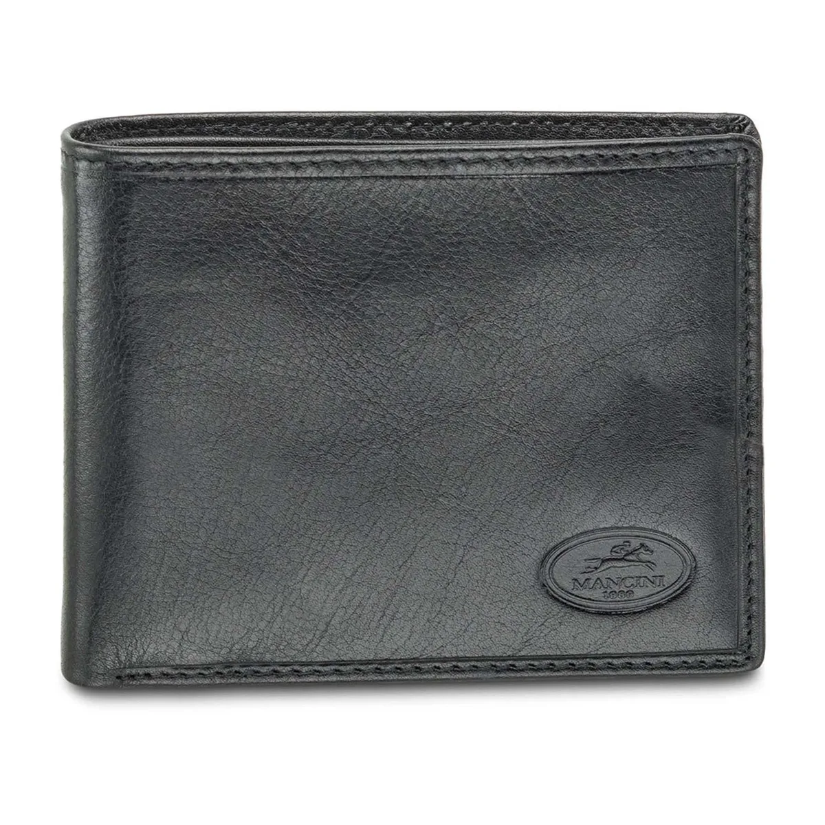 Mancini Leather Goods Mancini Leather Goods Classic Billfold Wallet Black — product photo