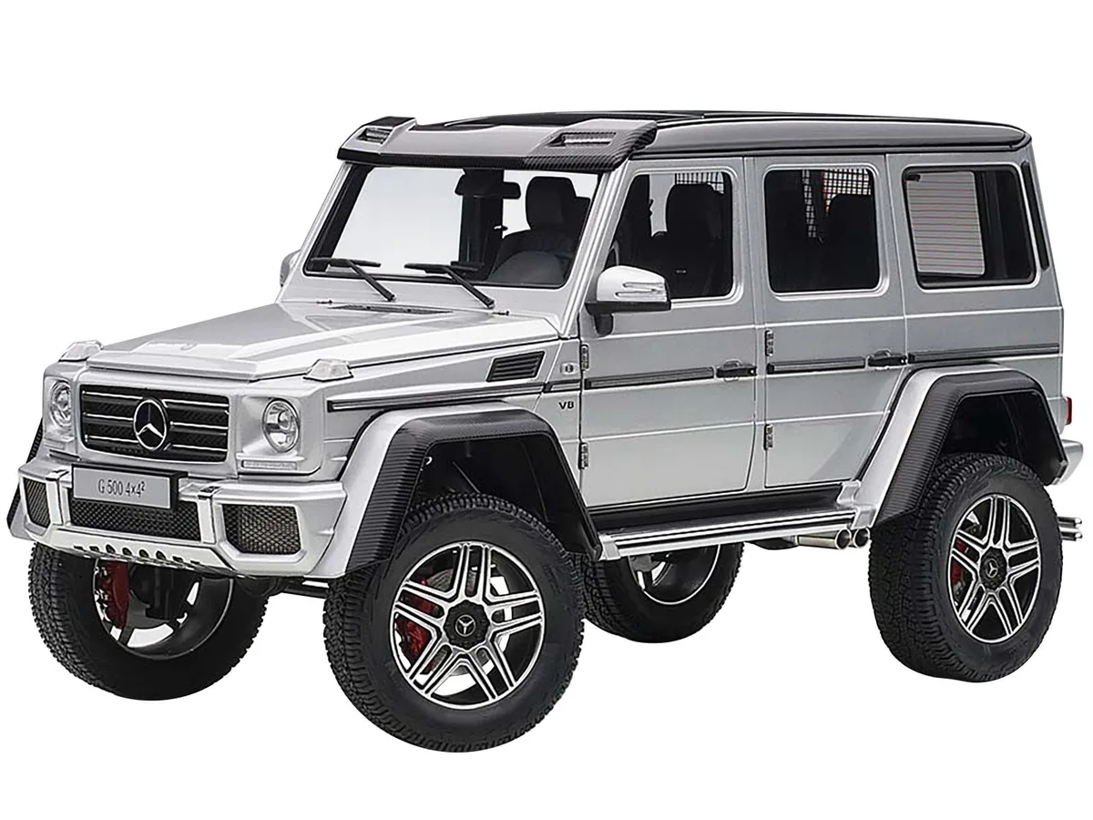 Autoart Autoart Mercedes Benz G500 4X4 2 Silver 1/18 vehicle — product photo
