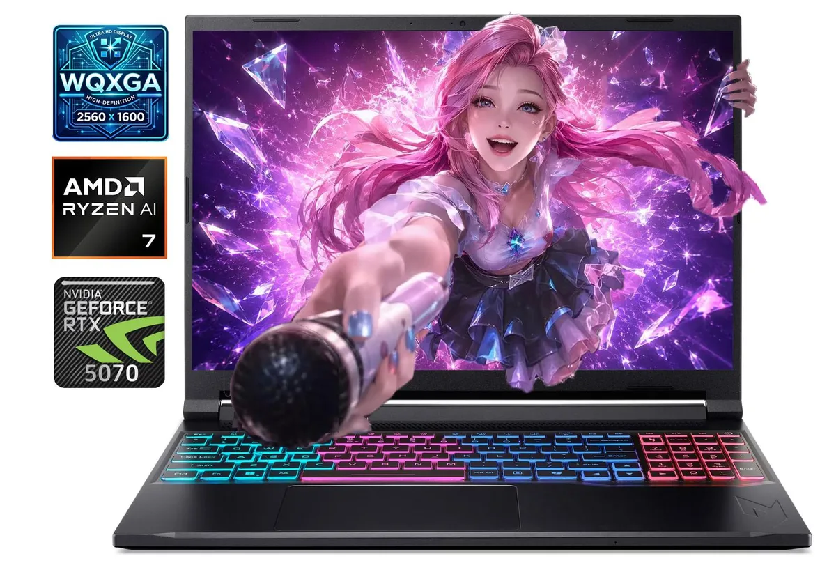Acer America Acer America 260 laptop Ryzen 7 260 RTX 5070 16GB 1TB 16" 180Hz — product photo