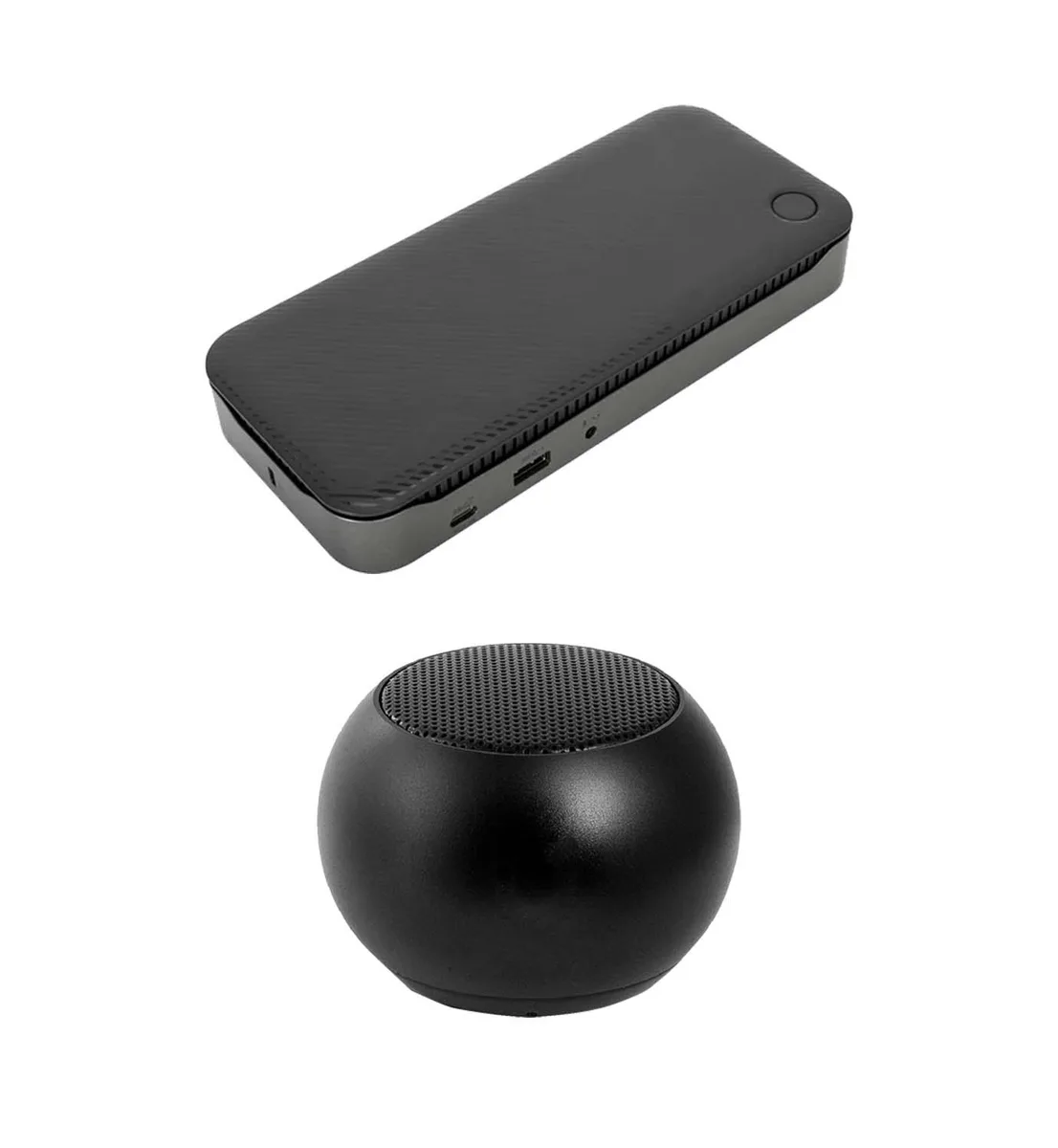 Targus Targus USB-C Universal Hybrid Quad 4K 100W Dock with Bluetooth Mini U Speaker — product photo
