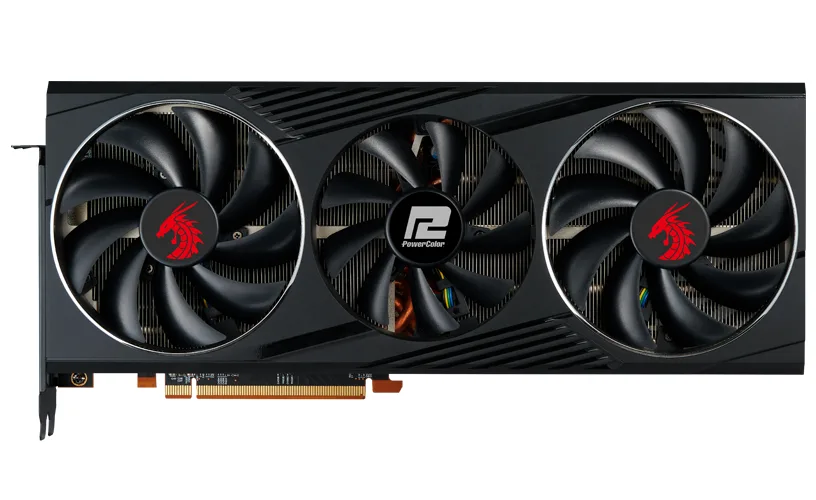 PowerColor PowerColor 68XT 16GBD6-3DHR/OC Radeon RX 6800 XT graphics card — product photo