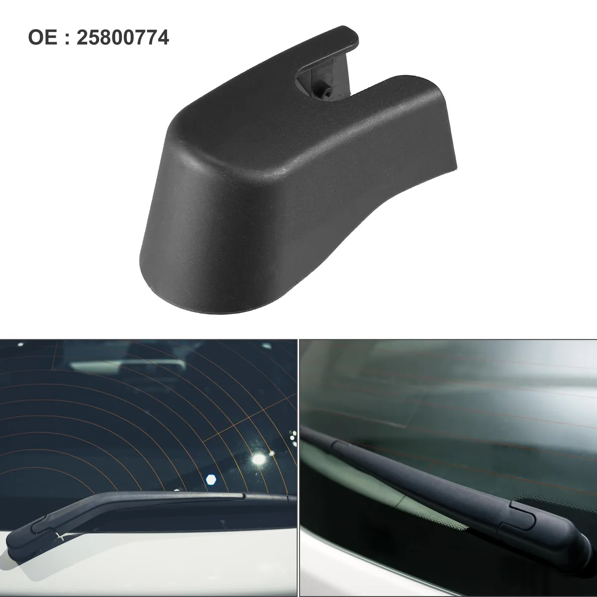 Unique-Bargains Unique-Bargains Rear Wiper Arm Nut Cover Cap for Buick Enclave 2007-2017 Black — product photo