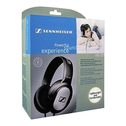 Sennheiser Sennheiser HD-201 closed-back over-ear headphones 24 ohms 3.5mm 165 g — product photo