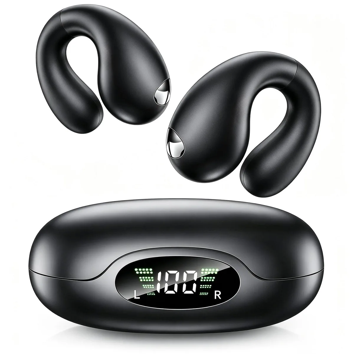 DNBeffulgent DNBeffulgent SS03 open-ear headphones Carbon Black 16.3mm 33ft 8h — product photo