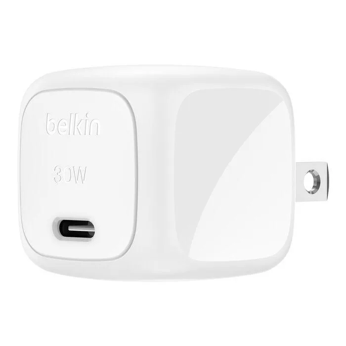 Belkin Belkin WCA008DQWH 30W USB-C PD 3.1 ac adapter — product photo