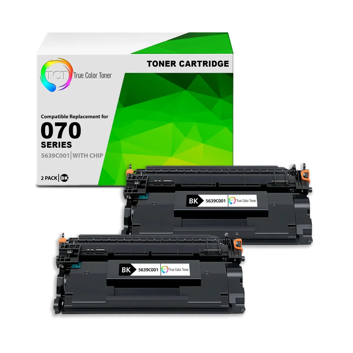 True Color Toner True Color Toner 070 Black Toner Cartridge 2 Pack 3000 Pages — product photo