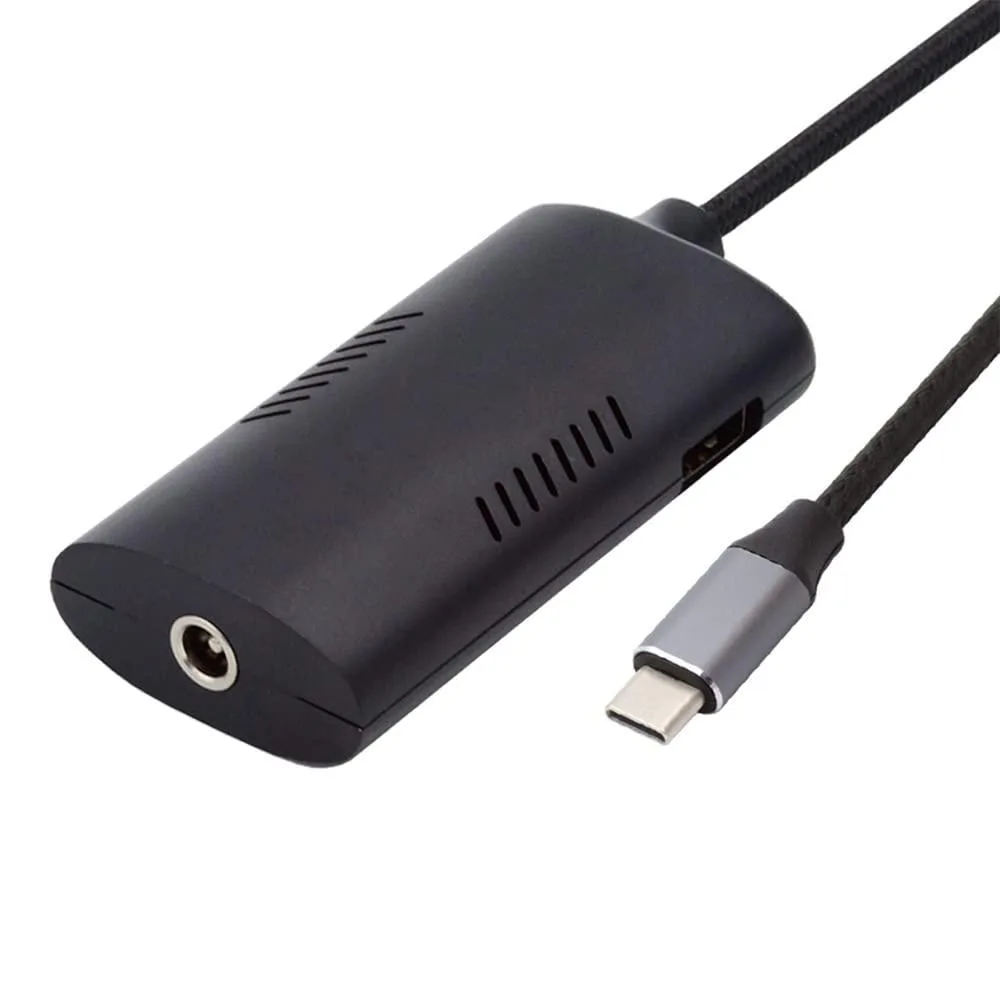 Fervit Fervit 5.5×2.5/2.1 mm DC to 100 W USB-C &amp; USB-A trigger cable — product photo