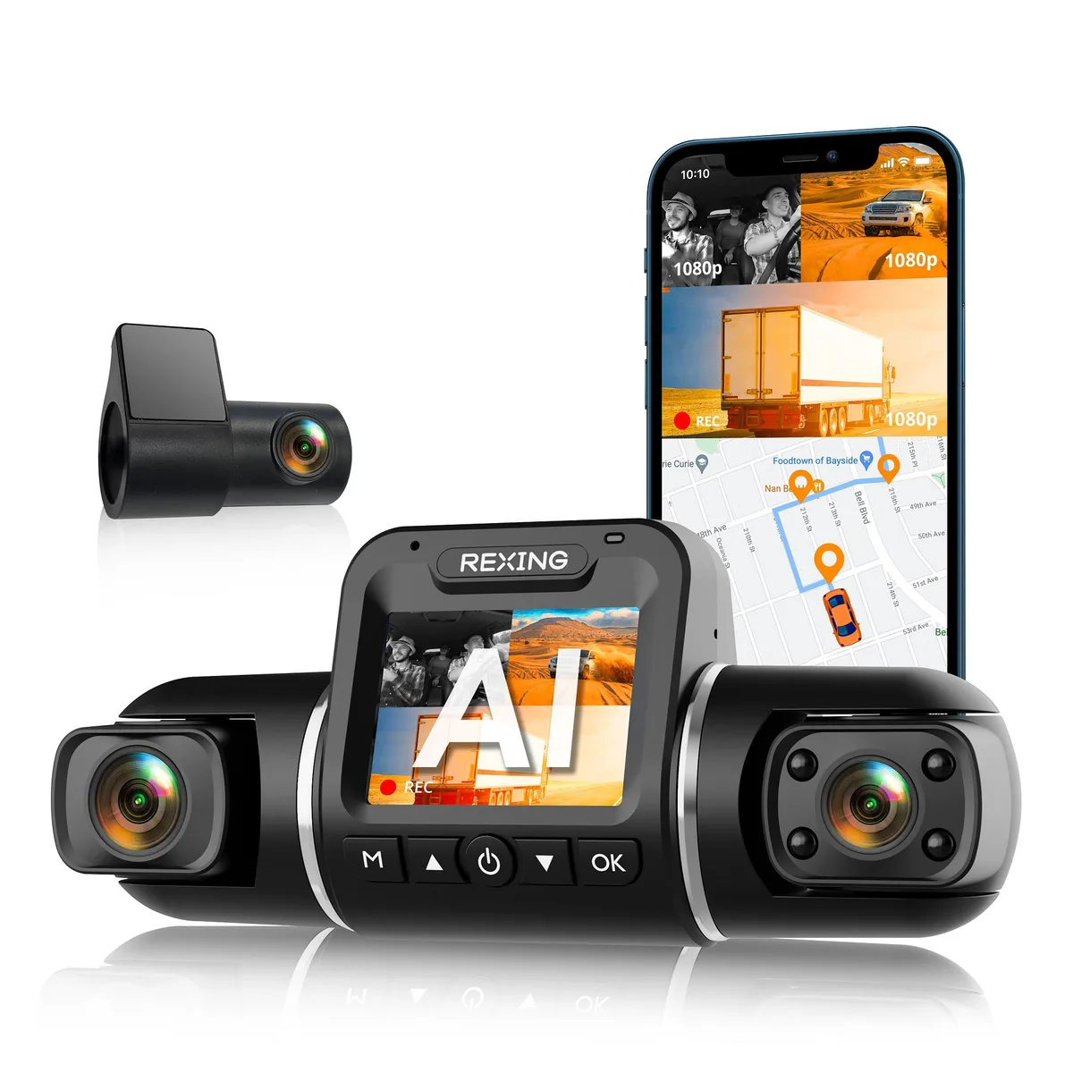 Rexing Rexing V2 Pro AI 3-Channel 1080p Onboard Camera System — product photo