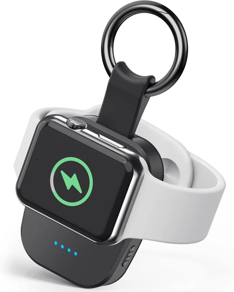 PISKEKAT PISKEKAT Portable Wireless Charger for Apple Watch 1200mAh Keychain — product photo