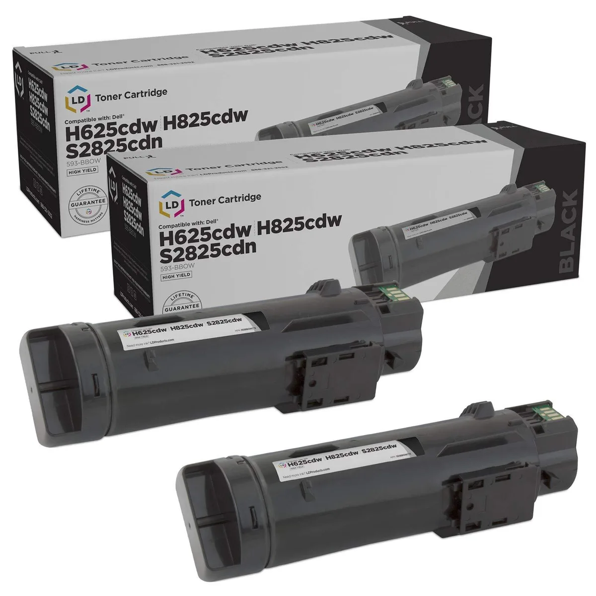 LD Products LD Products 593-BBOW Black Toner Cartridge 2-Pack — product photo