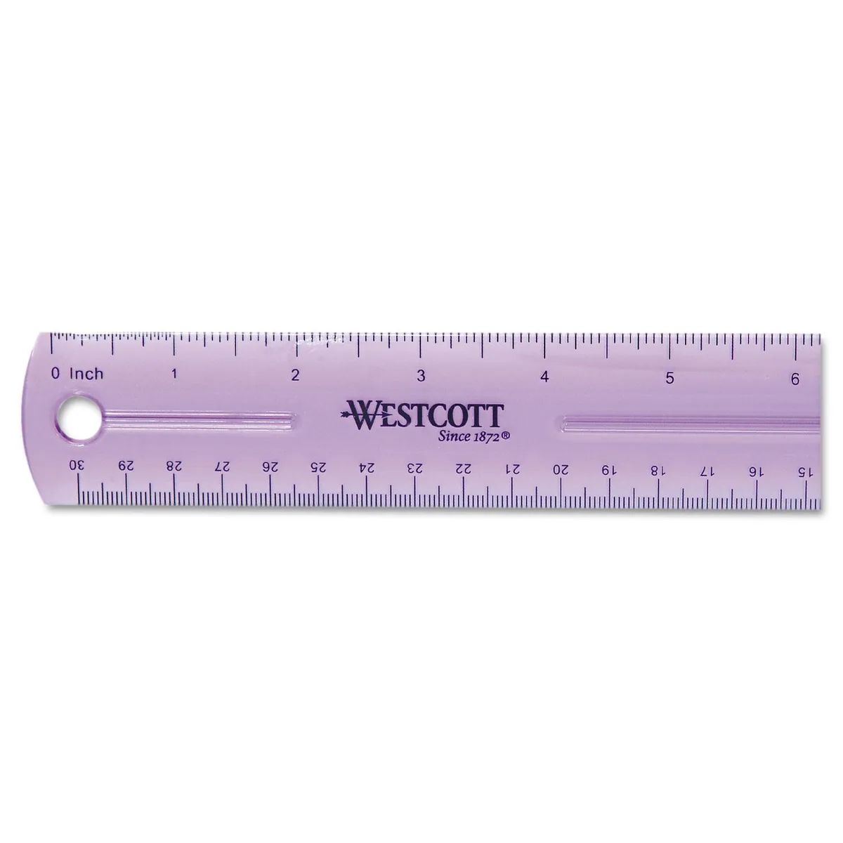 Westcott Westcott ACM12975 12" Jewel Colored Ruler — product photo