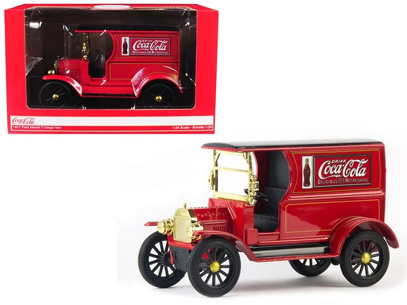 Motor City Classics Motor City Classics 1917 Ford Model T Cargo Van "Coca-Cola" 1/24 Diecast Vehicle — product photo