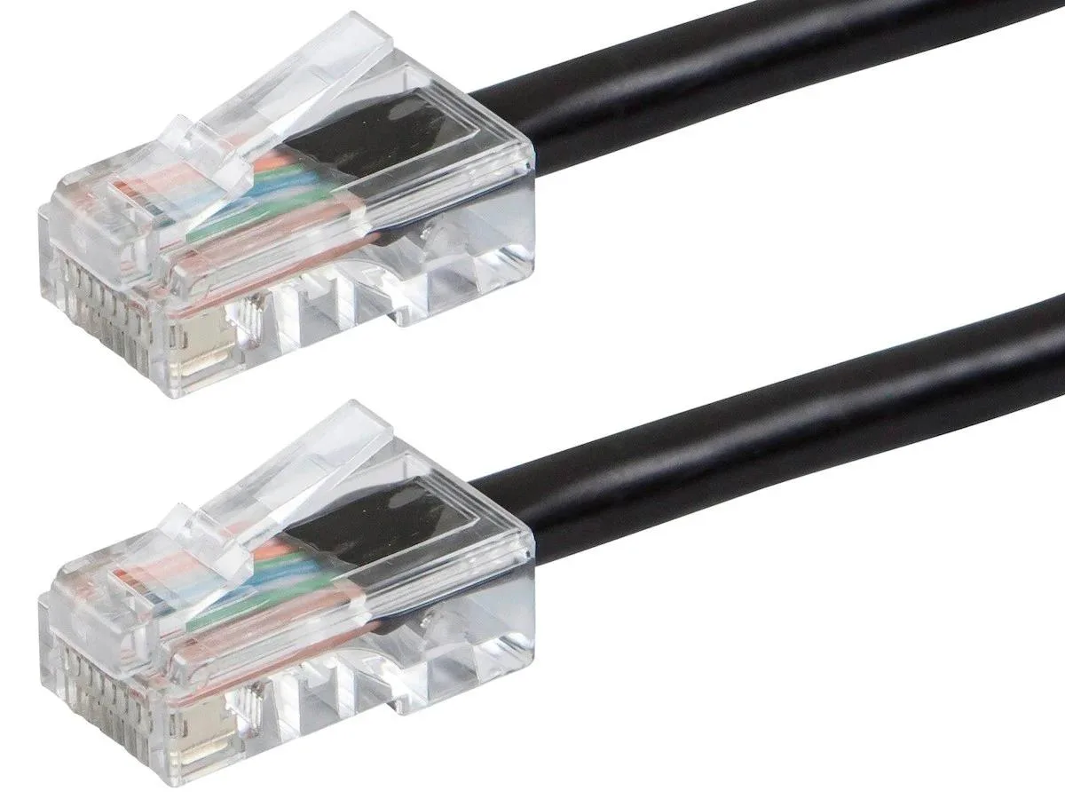 Monoprice Inc. Monoprice 113174 Cat5e Ethernet Cable 50 ft Black 24AWG 350MHz Zeroboot — product photo