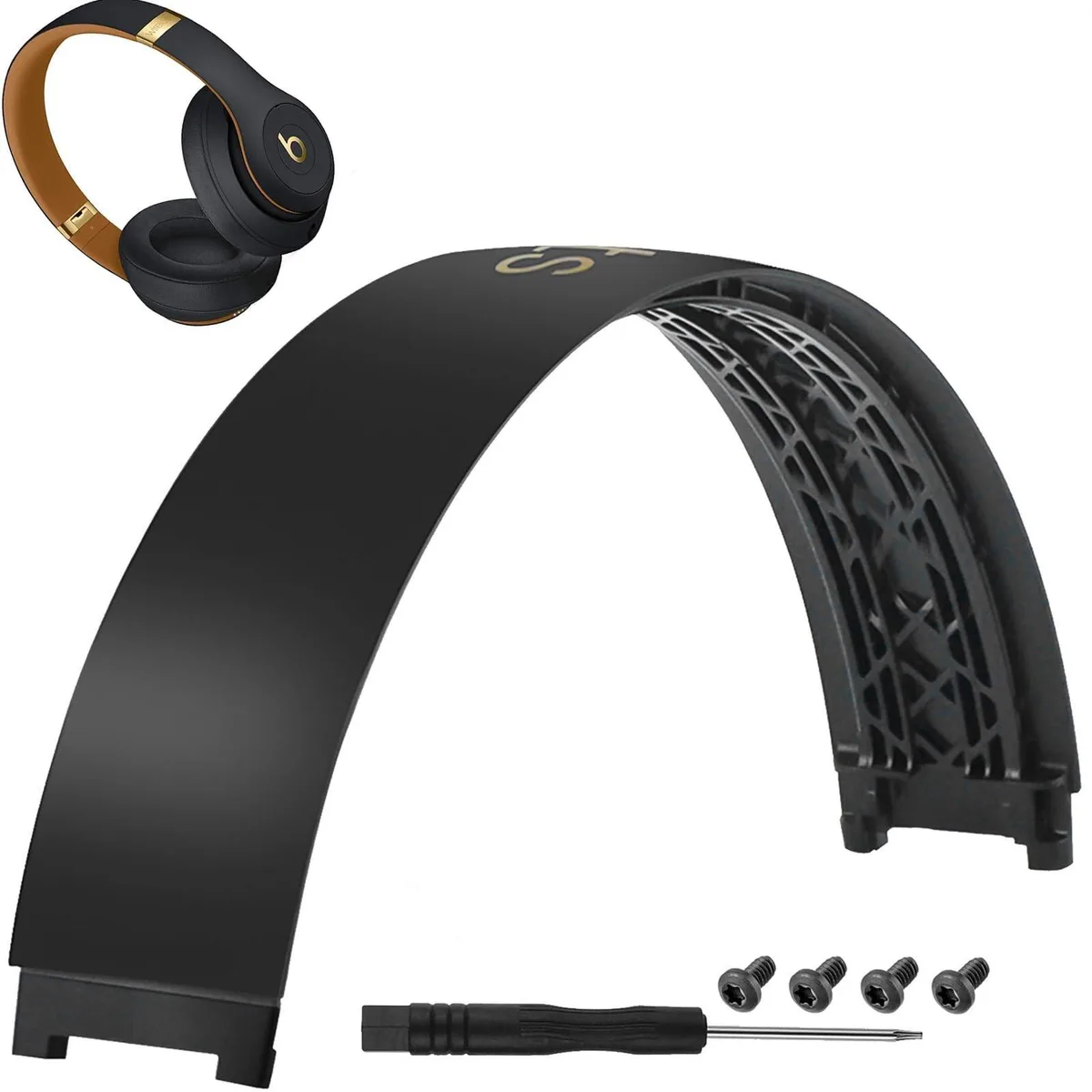 GSM Outdoors GSM Outdoors 2 in 1 accessory Studio 3 Headband Replacement Midnight Black A1914 — product photo