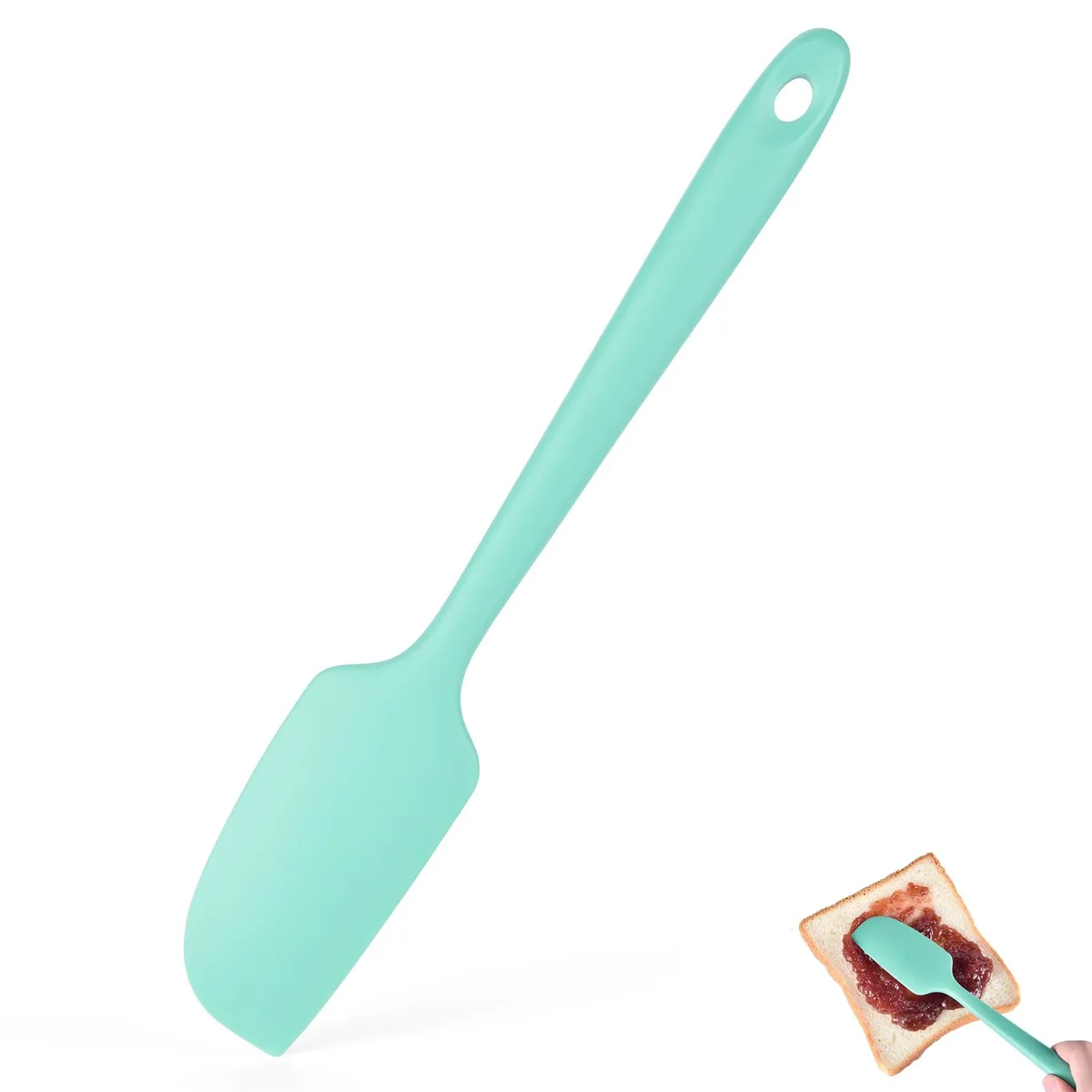 Aqua Sky silicone mini spatula, 23 cm long, flexible head with sturdy core