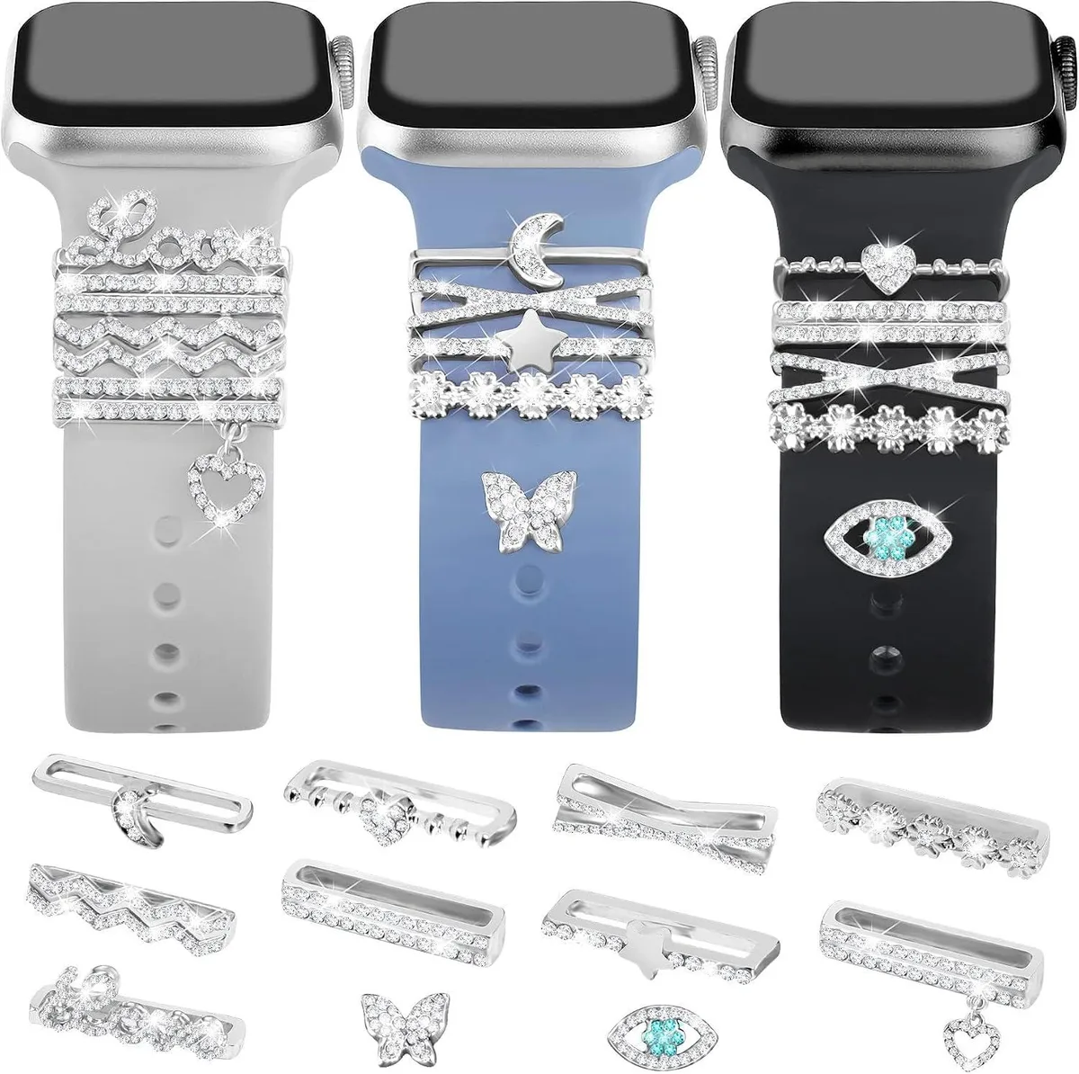 ETEIZU ETEIZU 11-Pcs Watch Charms with 9-Pcs Rings 2-Pcs Clasps accessory — product photo