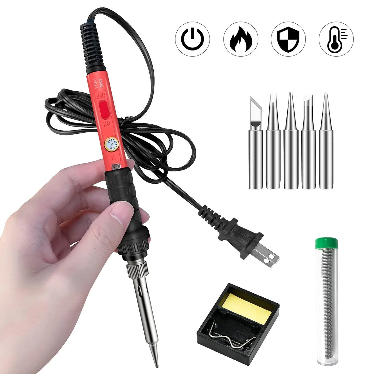 KEHIPI KEHIPI 60W Soldering Kit 110V 9-in-1 Basic — product photo