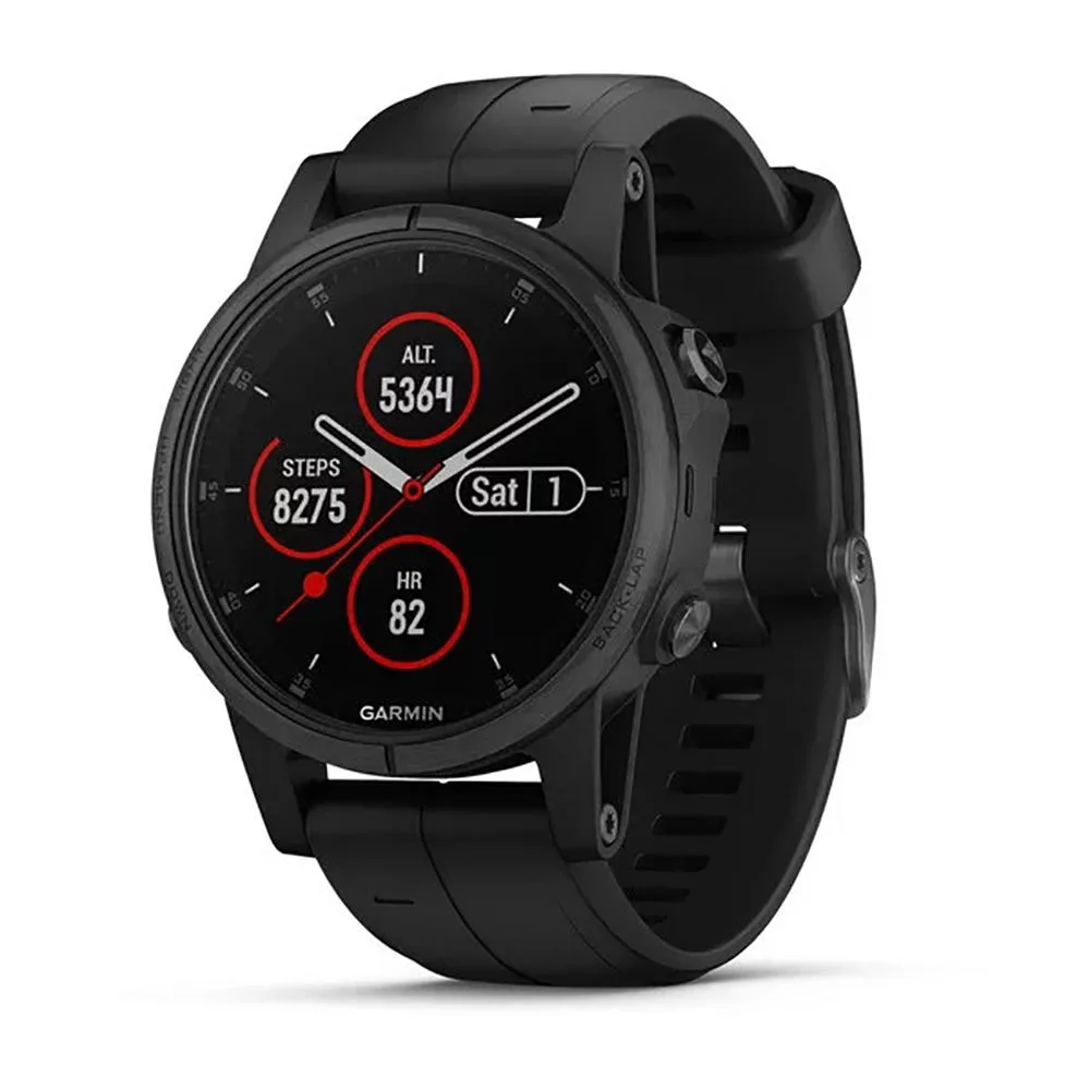 Garmin Garmin fenix 5 Plus Sapphire Edition Smart Watch Black/Black 42mm — product photo