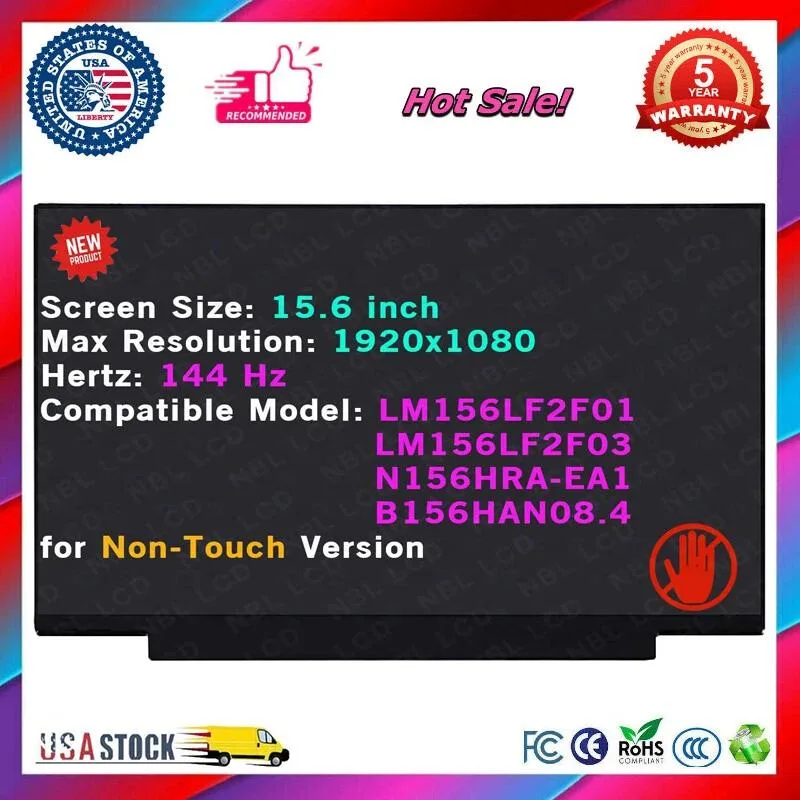 NUOLAISUN NUOLAISUN LM156LF2F01 156 FHD 40-pin laptop screen — product photo