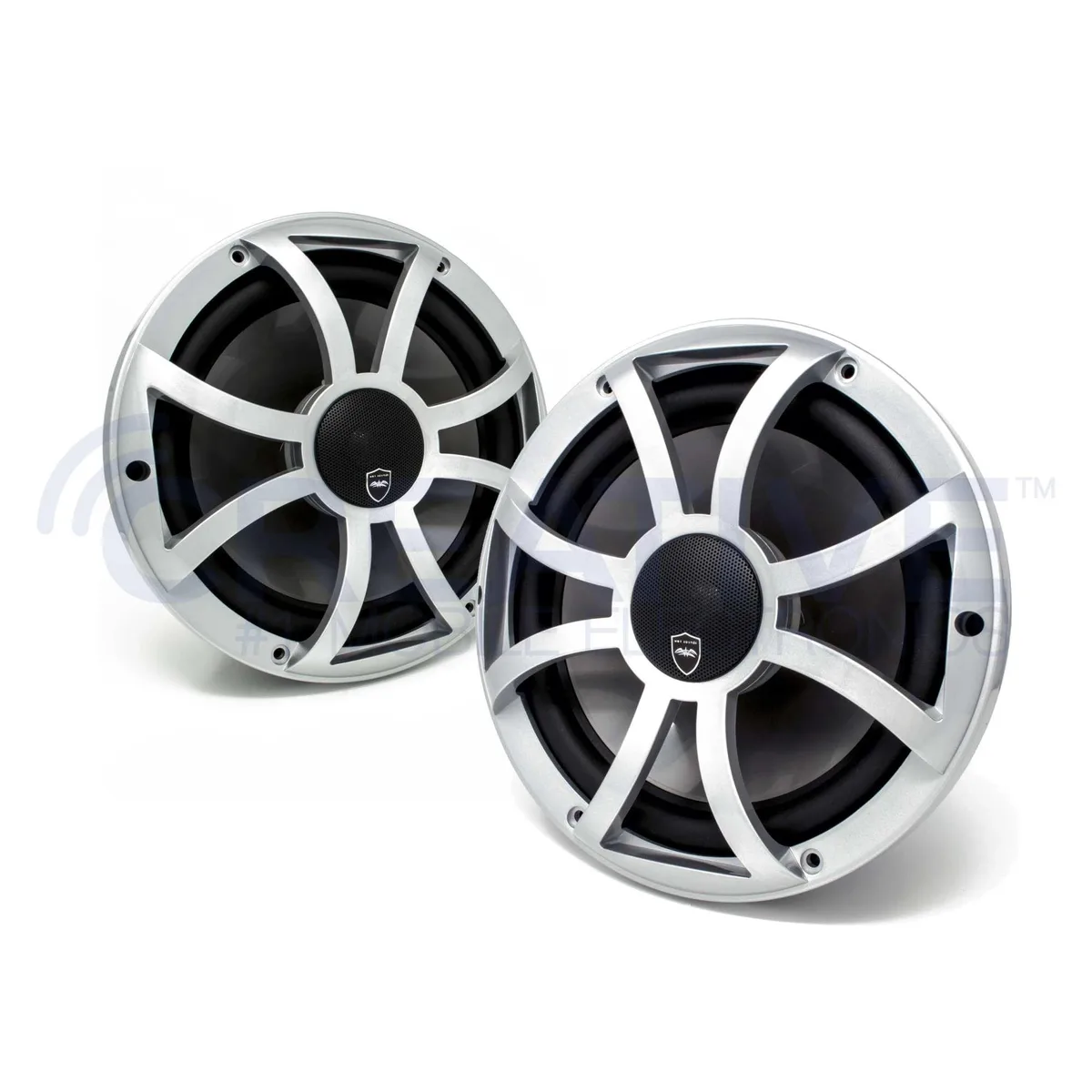 Wet Sounds Wet Sounds REVO 10CX XS-S Silver XS Grill 10 Inch Marine LED Coaxial Car Speakers — product photo