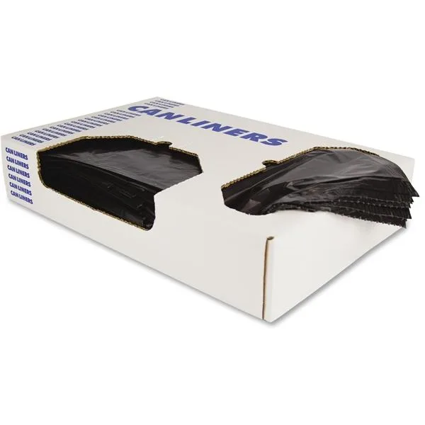 Heritage Heritage Low-Density Can Liners 55gal .7mil 43 x 47 Black — product photo