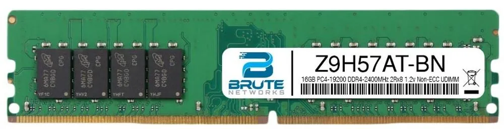 Brute Networks Brute Networks 16GB DDR4-2400 CL15 2Rx8 1.2V Non-ECC UDIMM — product photo