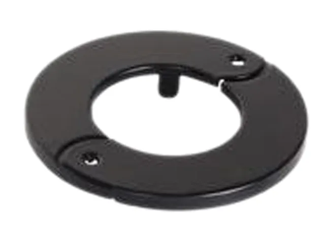 Black hinged decorative ring 1.9 inch ID for projector ceiling column