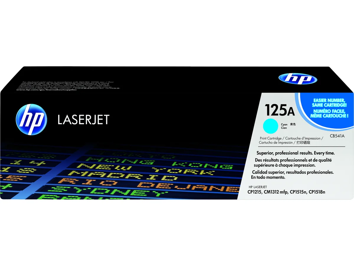 HP HP CB541A 125A Cyan Toner Cartridge 1400 Pages — product photo