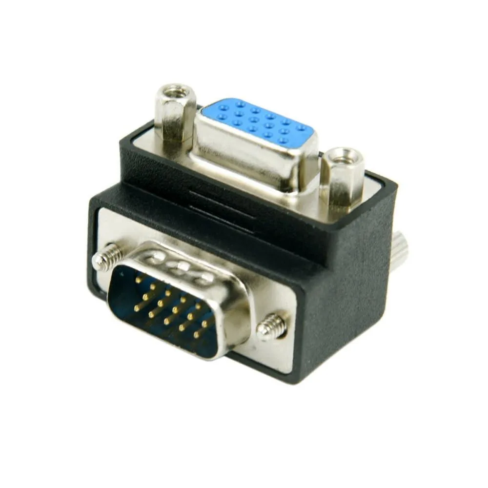 Fervit Fervit VGA 15-pin male-female 90° angled adapter pair 1080p 60Hz — product photo
