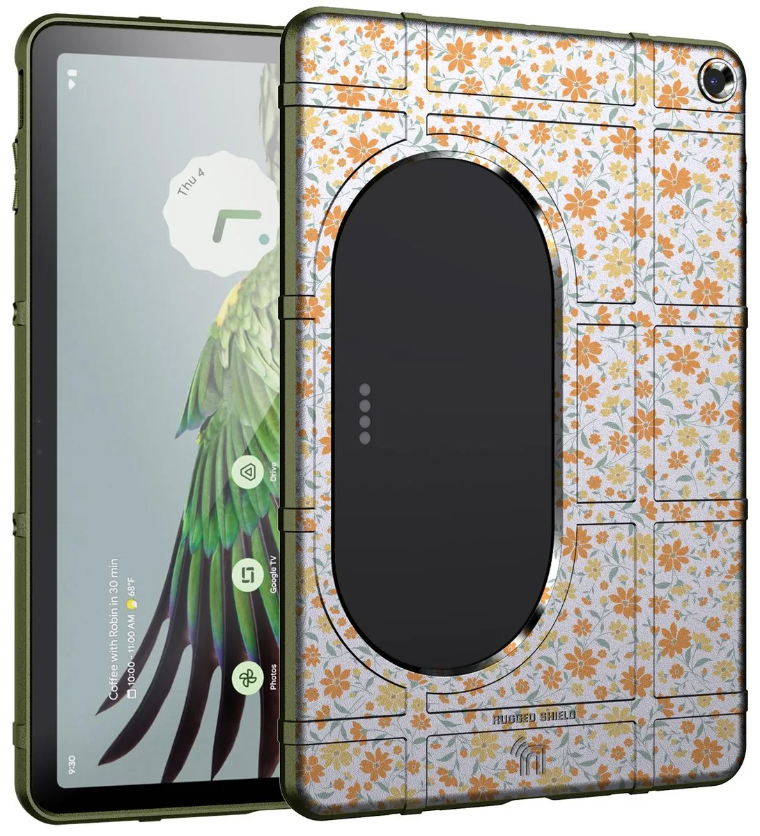Nakedcellphone Nakedcellphone Special Ops Rugged Shield Tactical Case Floral Aesthetic for Google Pixel Tablet (2023) — product photo