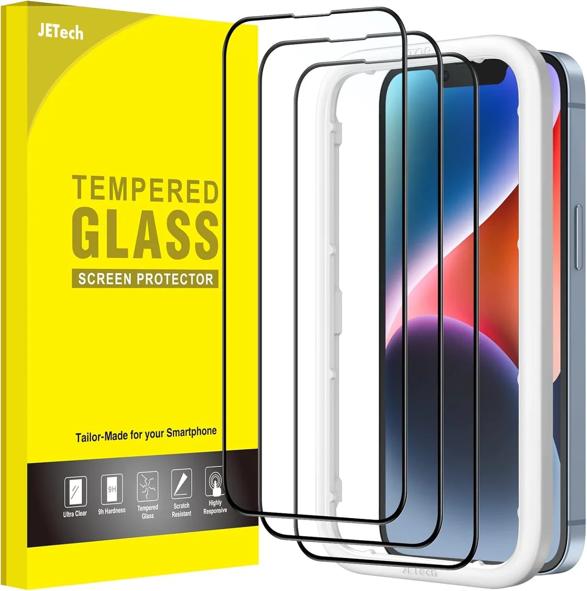 KINGARD KINGARD Screen Protector for iPhone 14 6.1-Inch 3-Pack — product photo