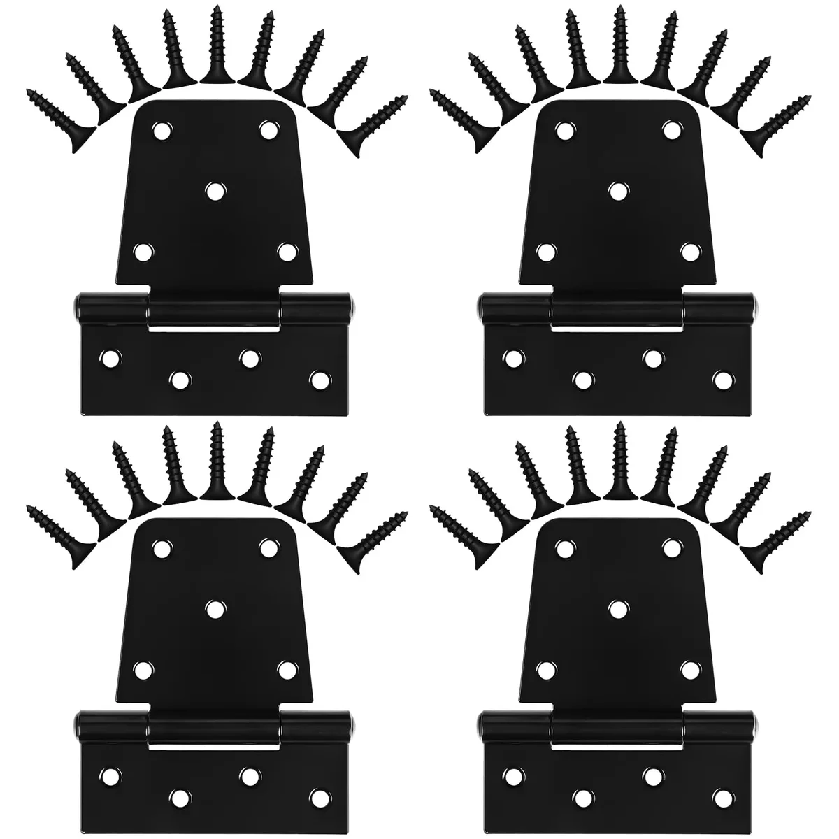  Inchoco Door Hinges 3.5 inch 4 Pack Black Iron Finish — product photo
