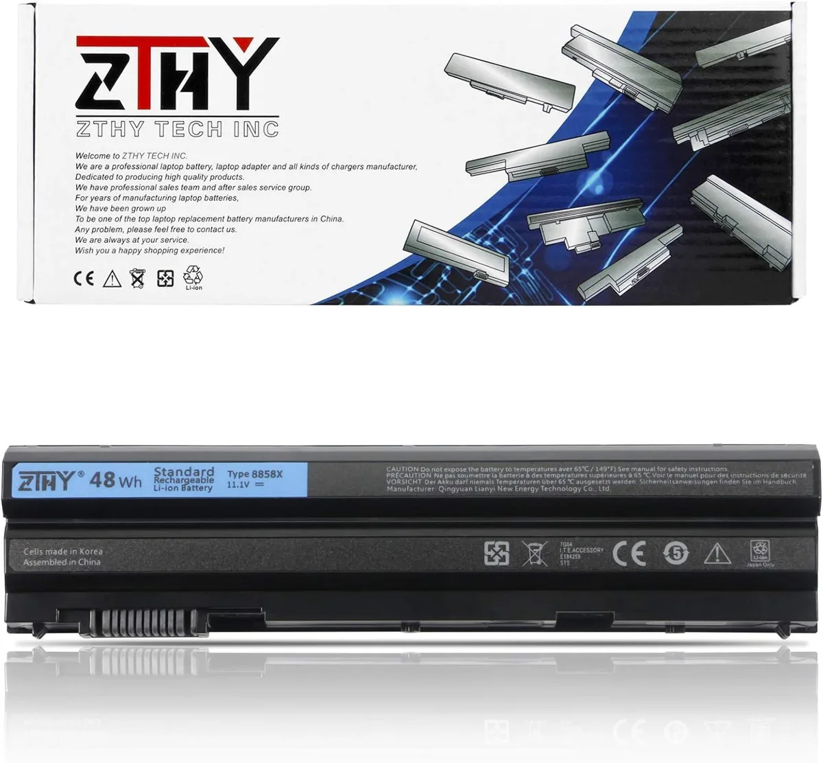 FOCUSTEC FOCUSTEC 8858X 48Wh 11.1V 6-Cell laptop battery — product photo