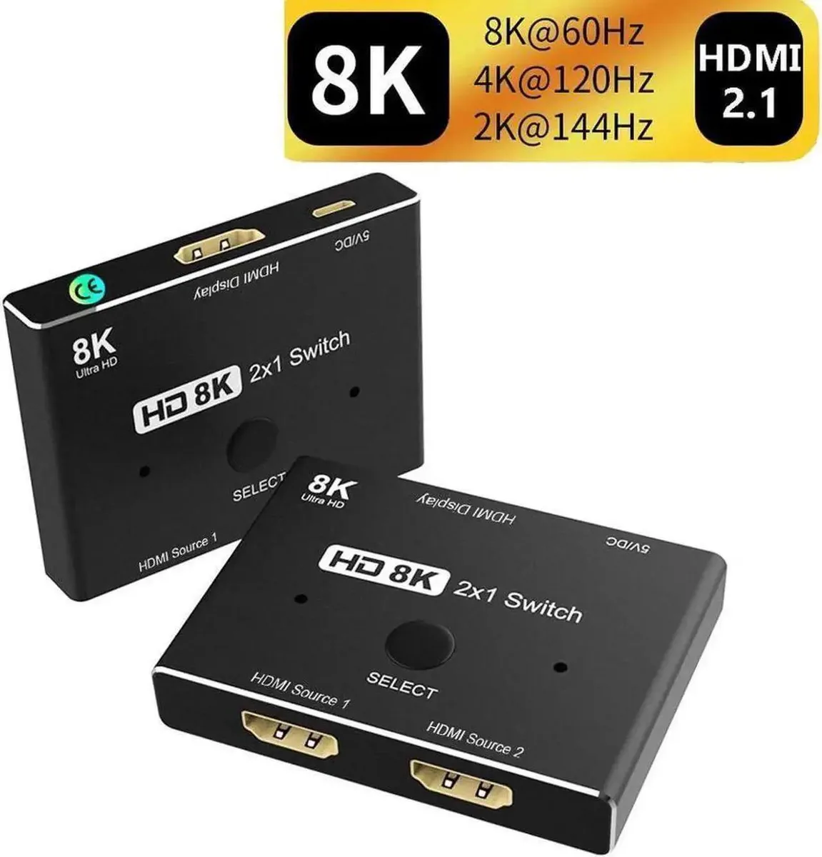 SMUGDESK SMUGDESK 2×1 Directional HDMI 2.1 Switch 48Gbps 8K@60Hz 4K@120Hz — product photo
